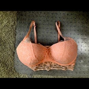 Victoria’s Secret PINK light peach bra, L (DD)
